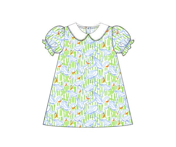 Blue Birds Play Dress - *Pre-Order*