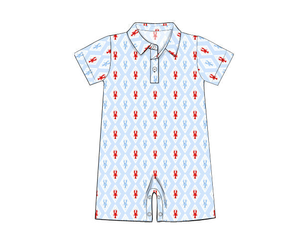 Pinch Perfect Polo Romper- *Pre-Order*