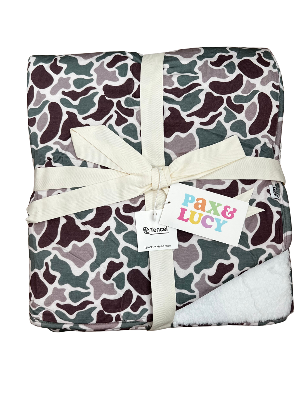 Camo Plush Blanket | Buttery Soft Tencel Modal – PAX & LUCY