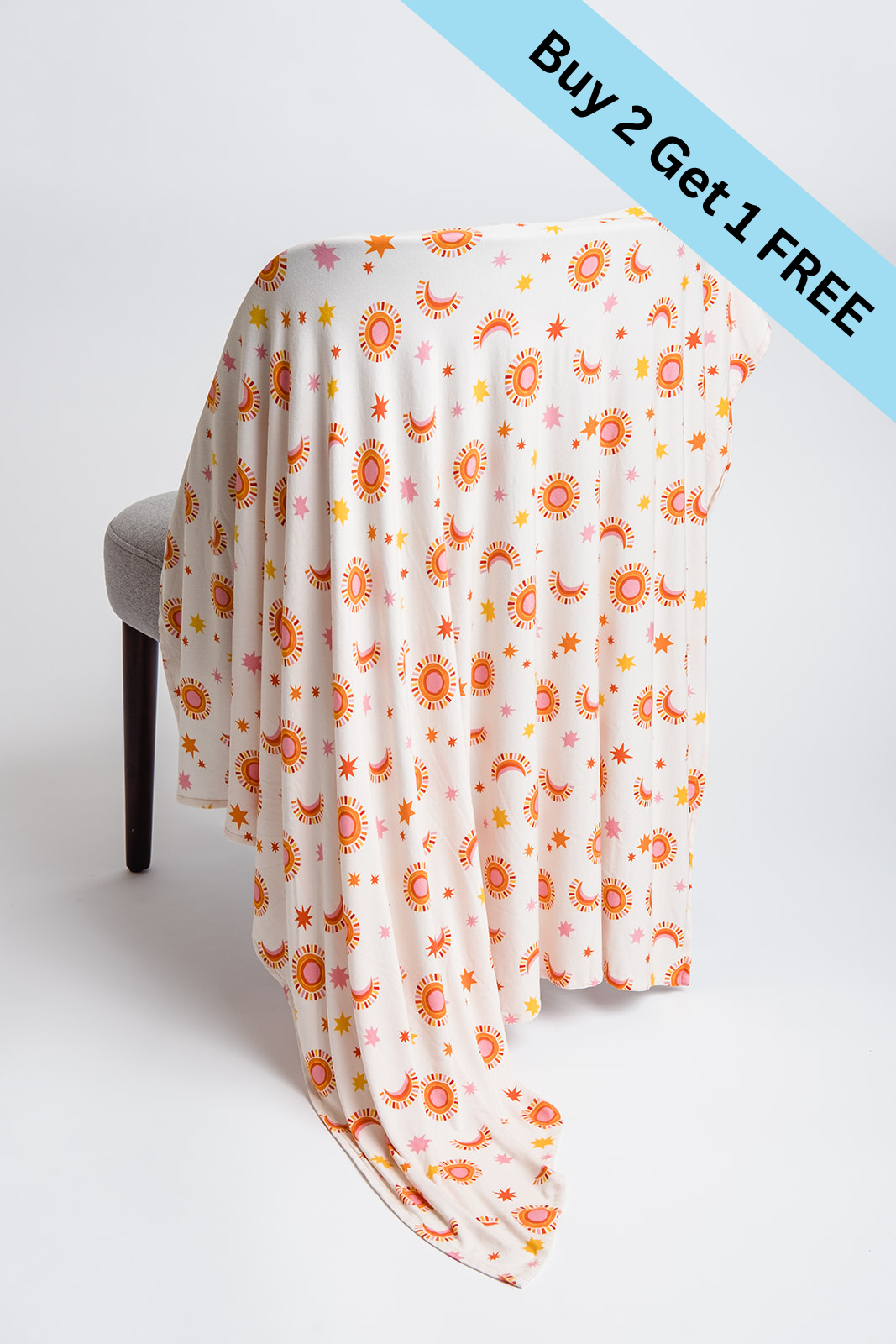 Sun and Moon Swaddle Blanket