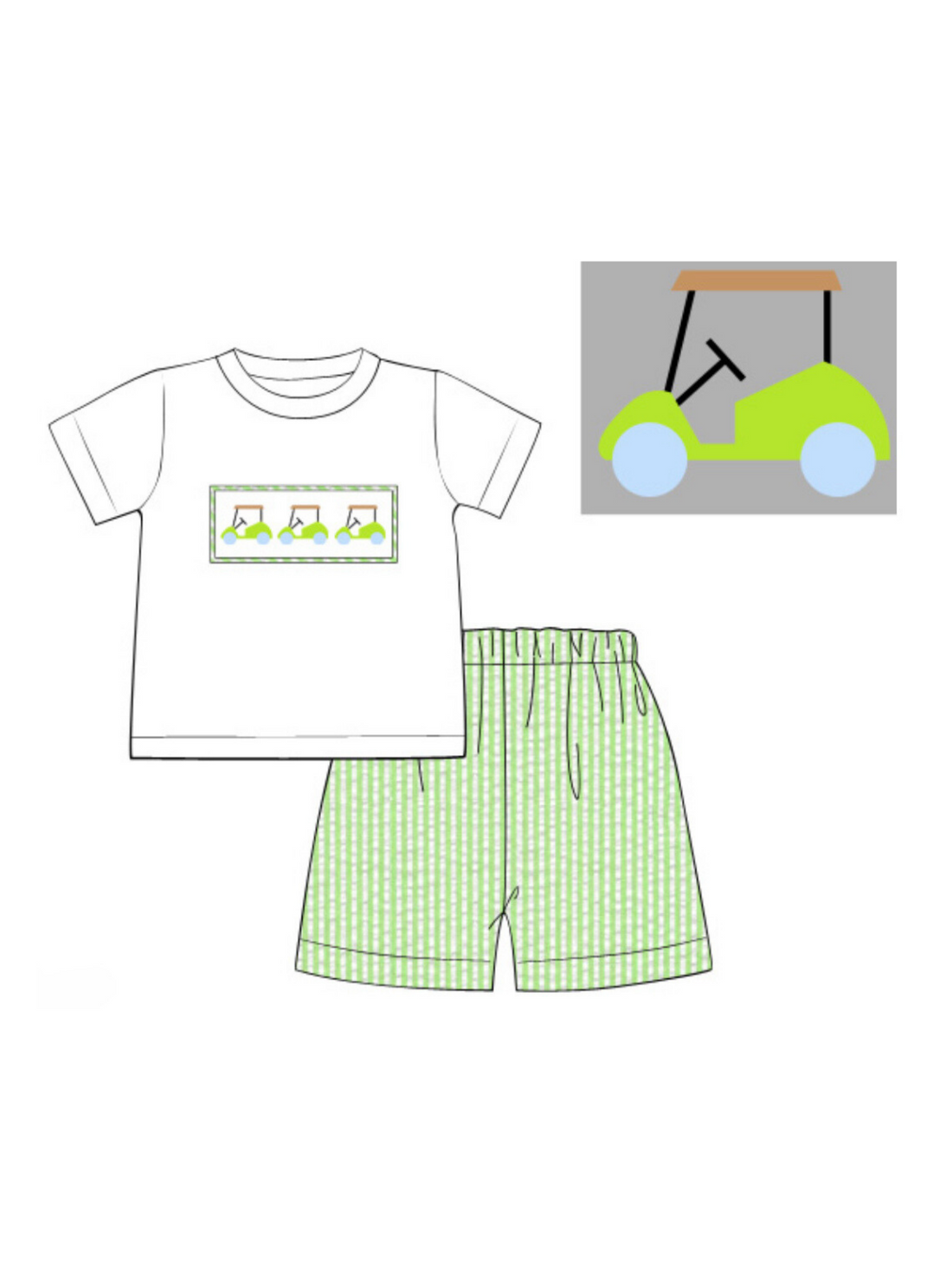 Smocked Golf Set