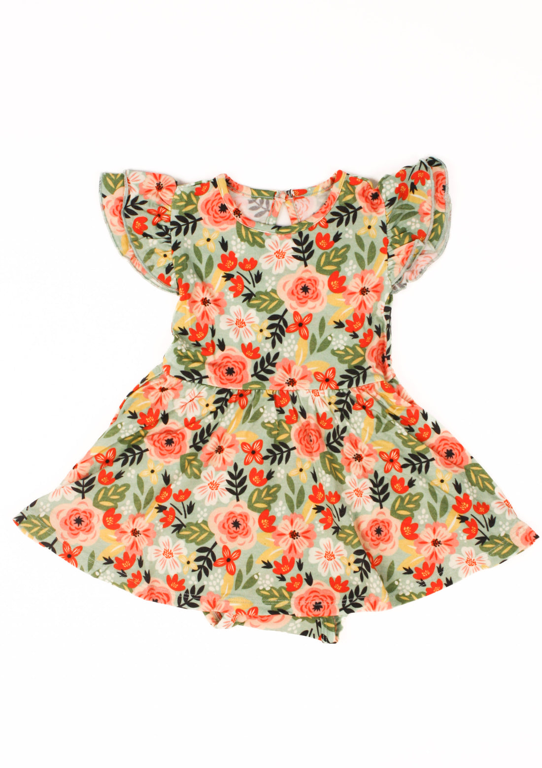 garden party dress with sleeves Garden Party Ruffle Dress with Hidden Bodysuit 12-18 months