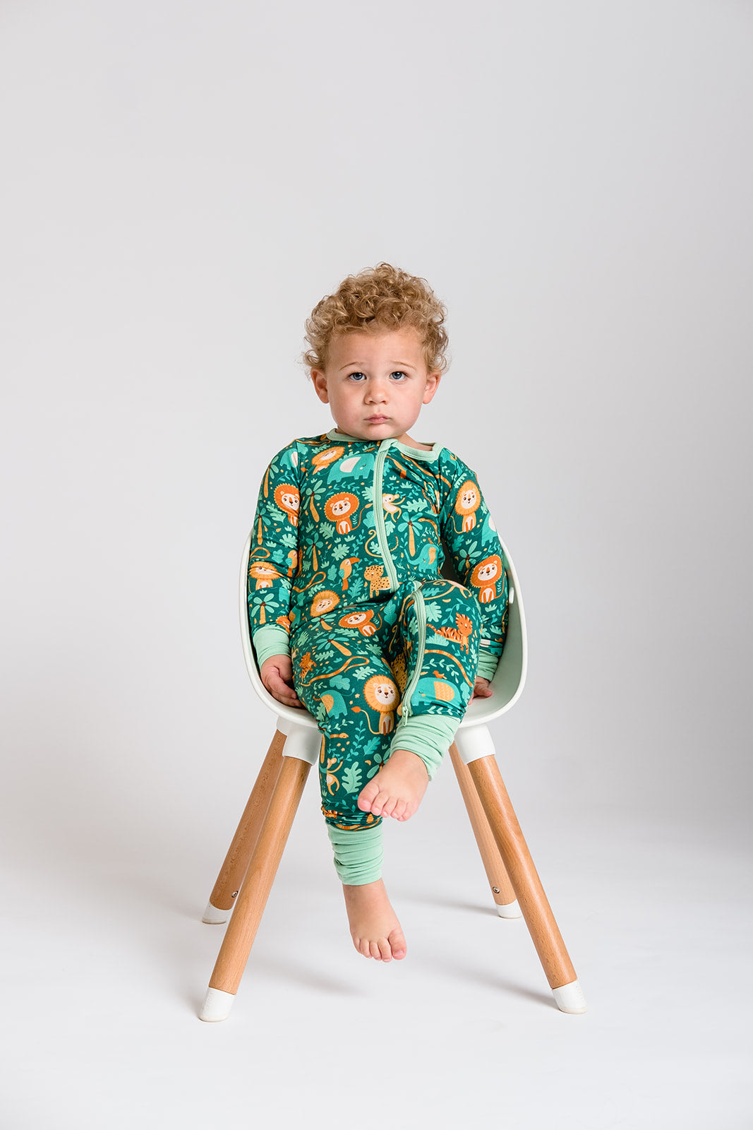 Green Jungle Zipper Jammie | Sustainable Tencel Modal – PAX