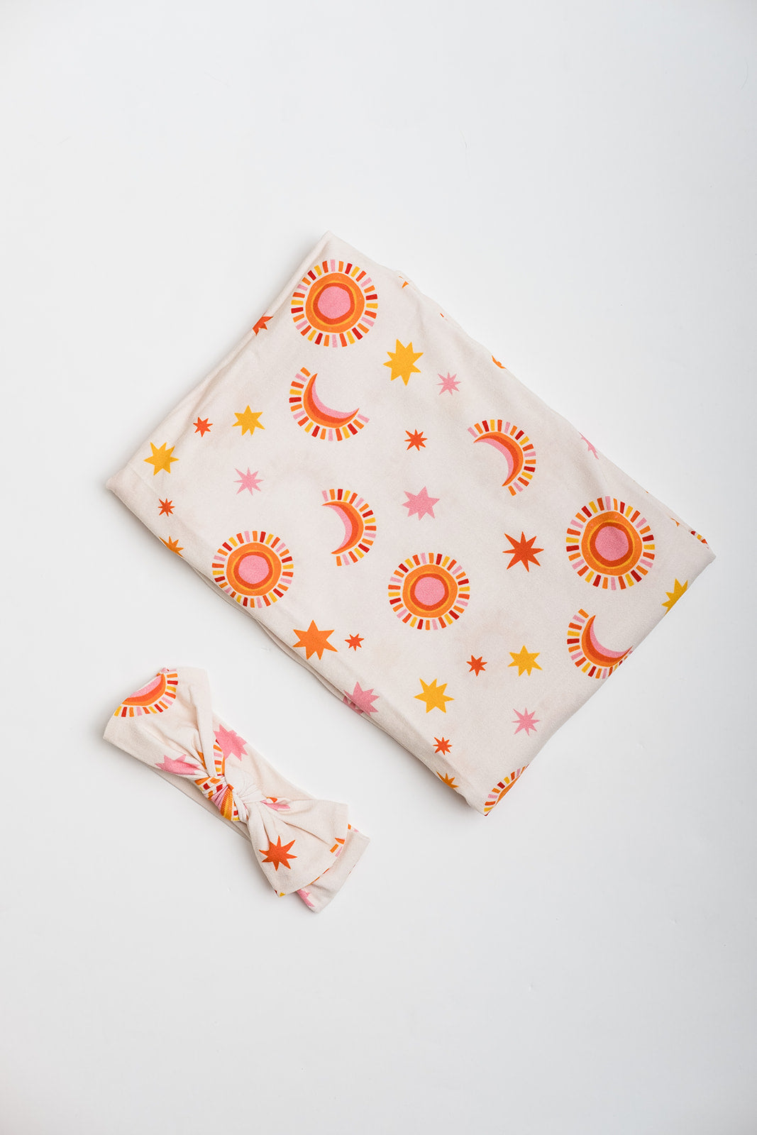 Sun and Moon Swaddle Blanket