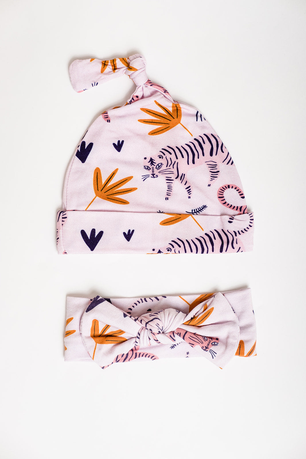 Pink Tigers Headband Bow