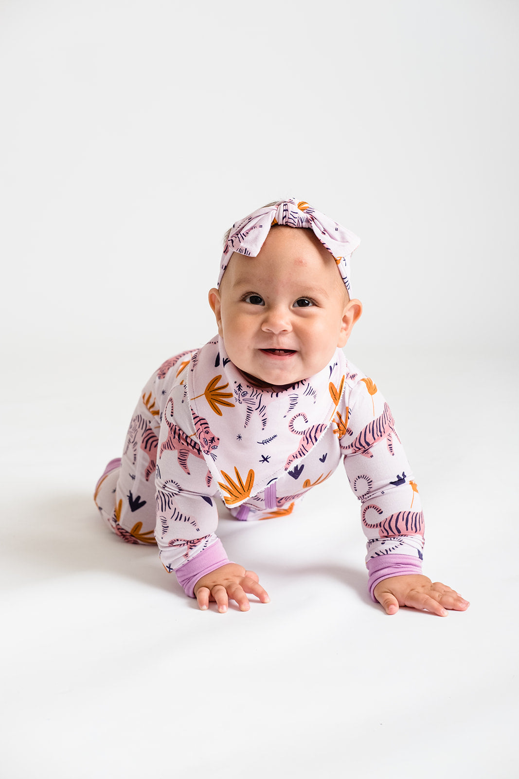 Pink Tigers Headband Bow