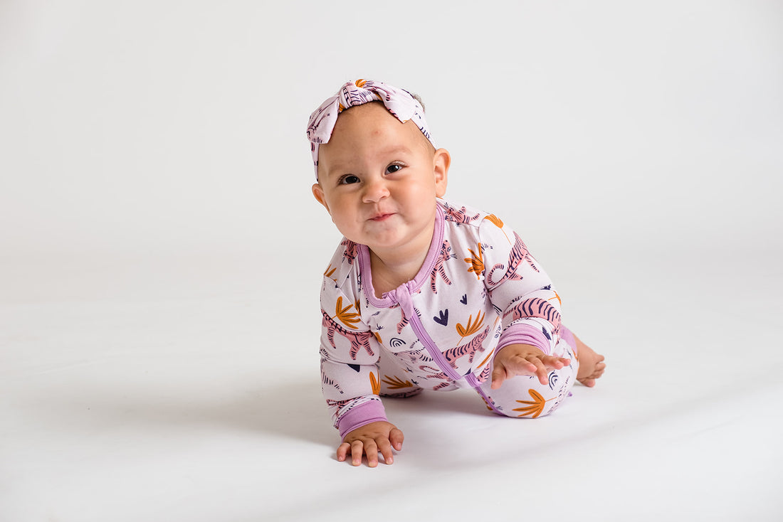 Pink Tigers Headband Bow