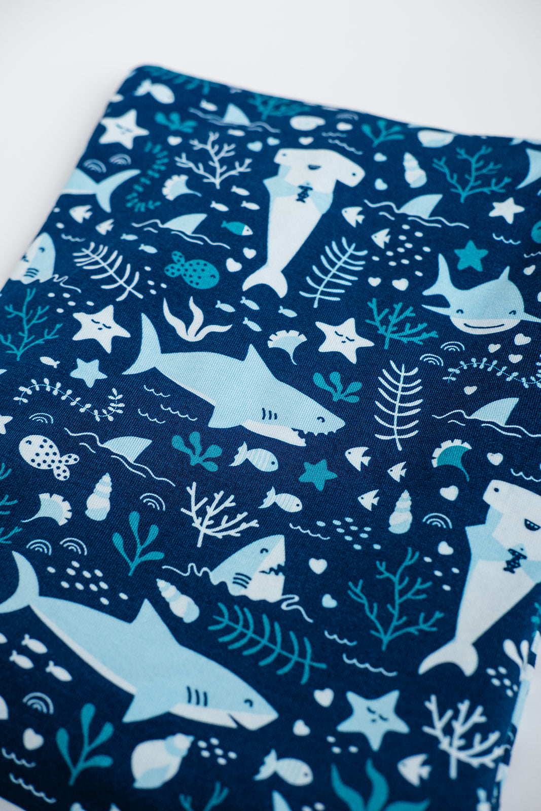 Blue Sharks Swaddle Blanket